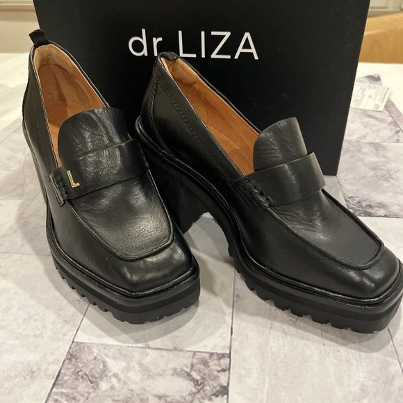 dr LIZA loafer pump - BLACK - Size 5 - NIB celebrity manual osteopath PRISCILLA - Picture 1 of 8